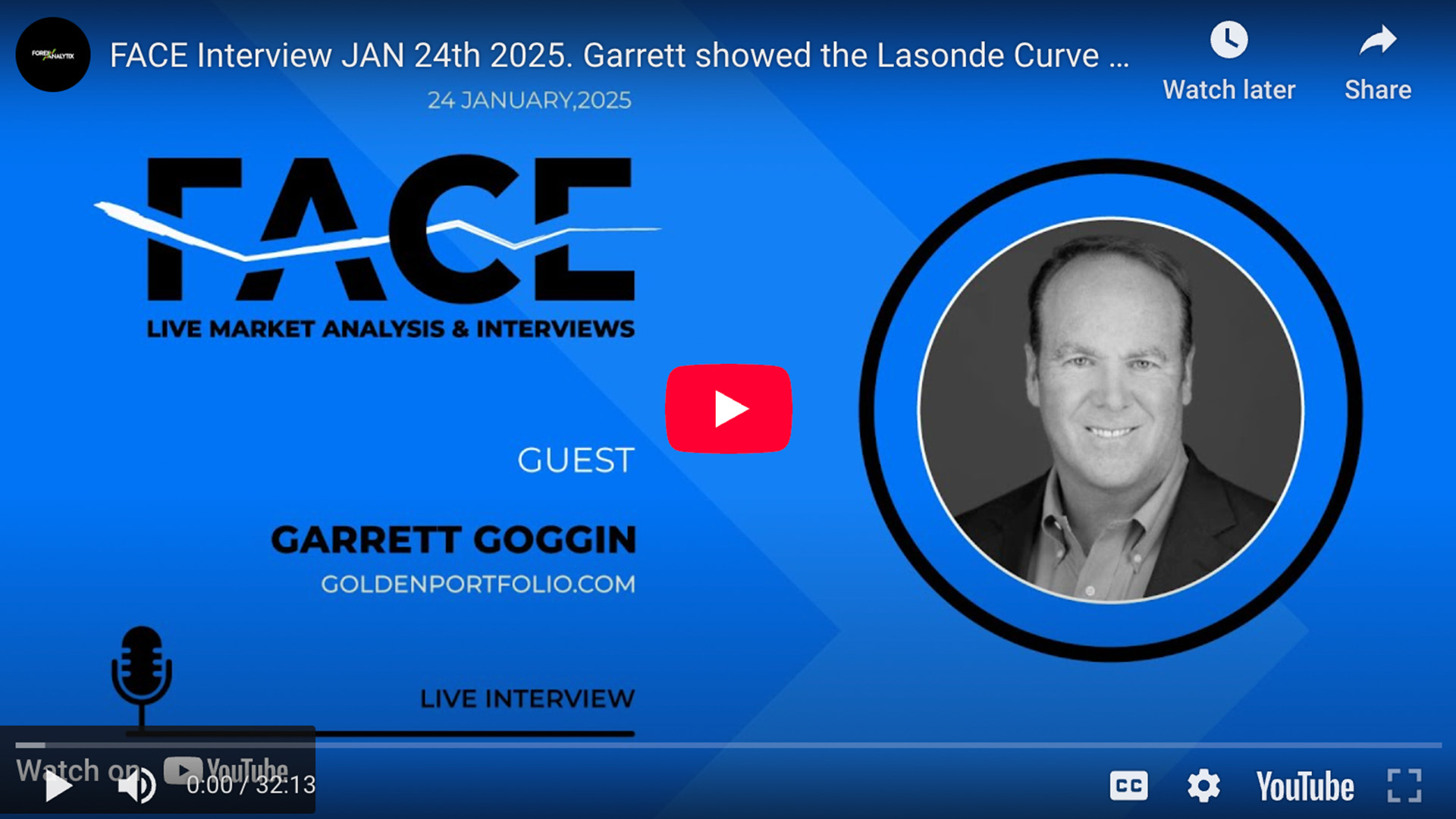 FACE Interview JAN 24th 2025. Garrett showed the Lasonde Curve and the different stages for miners