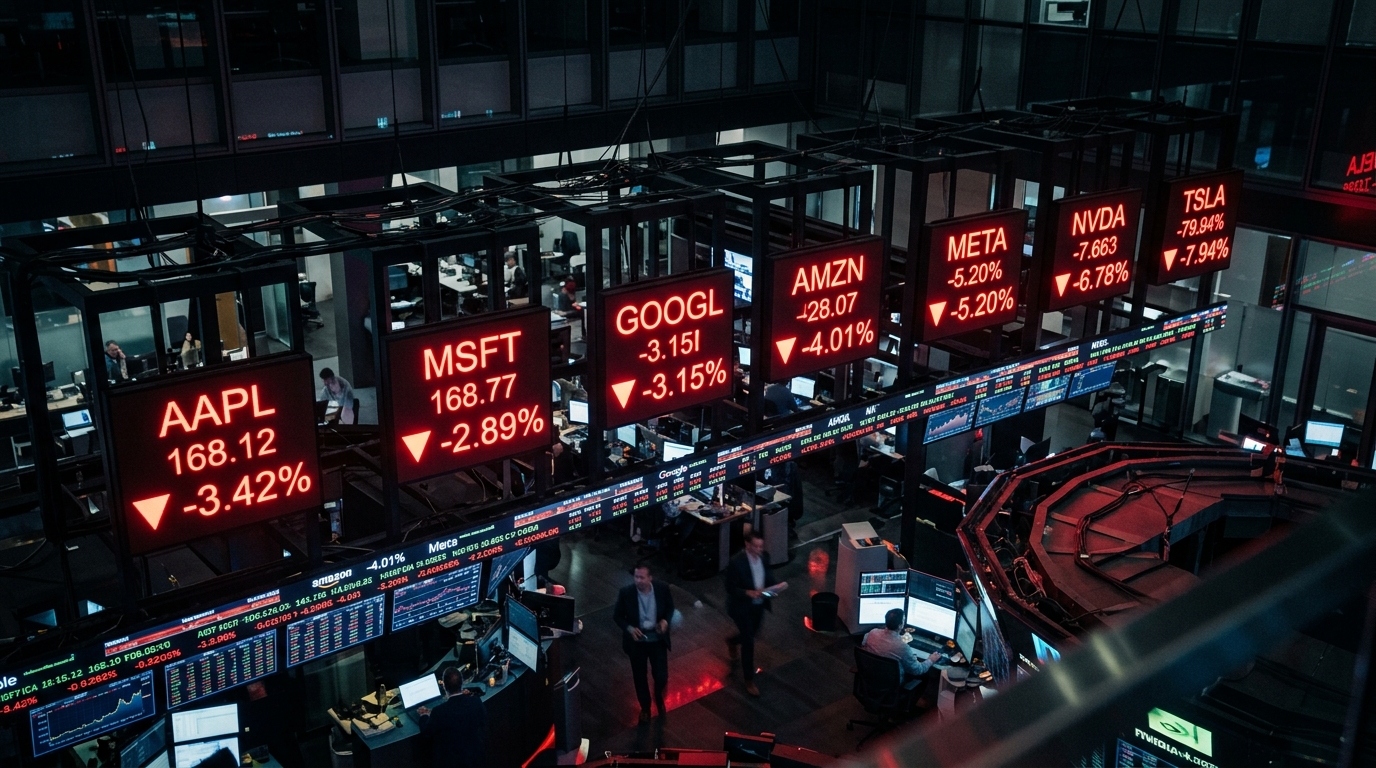 Magnificent 7 stocks all down this week