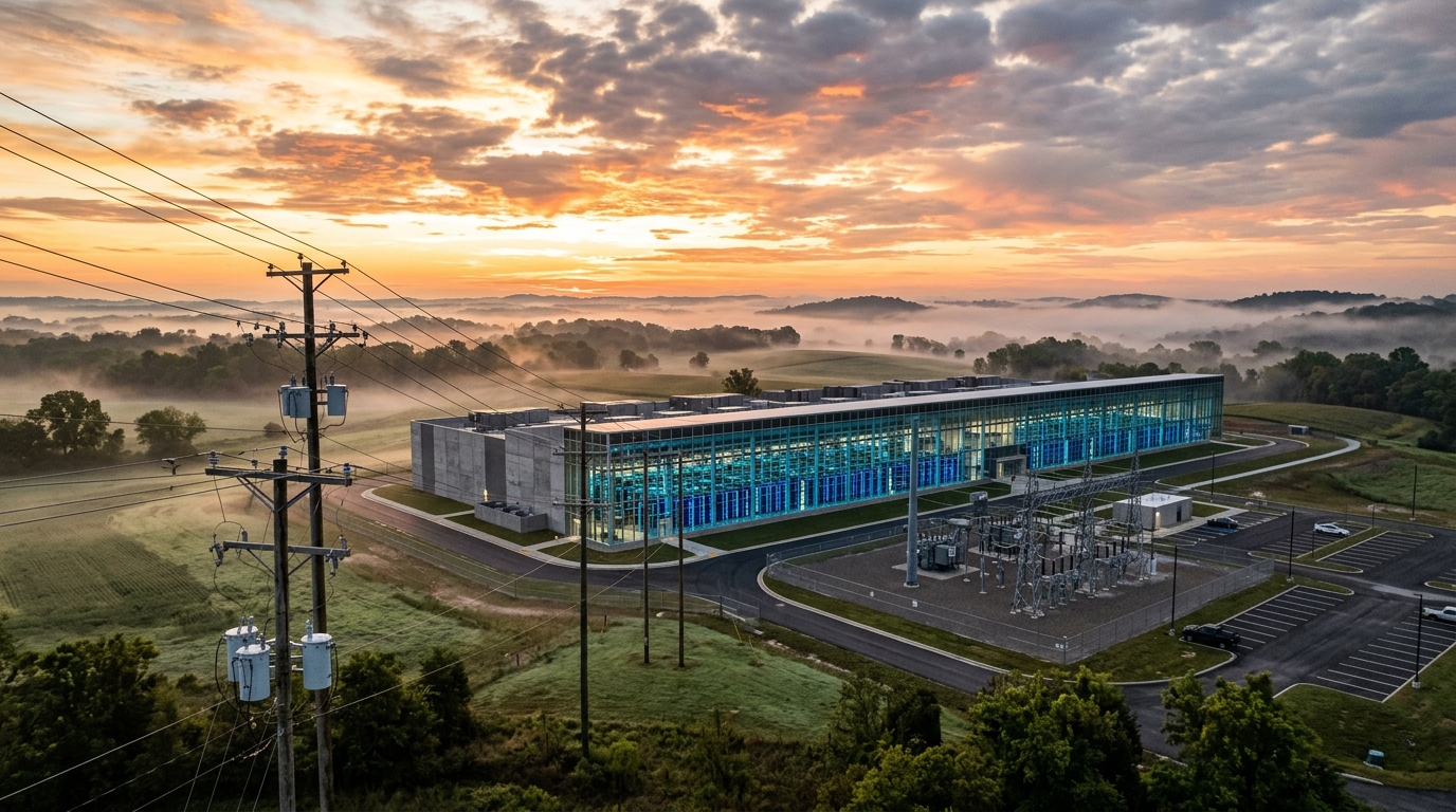 TeraWulf AI data center Kentucky dawn