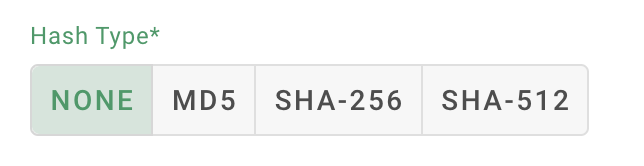 suppression segment hash types