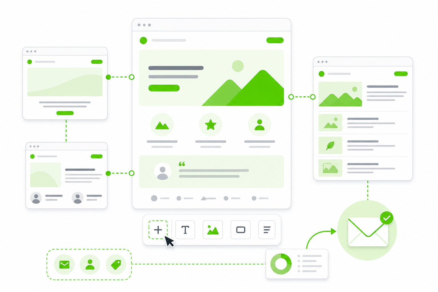 No-code website builder — multi-page website and blog layouts hosted in OptiPub