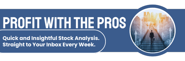 Profit with the Pros header - blue background